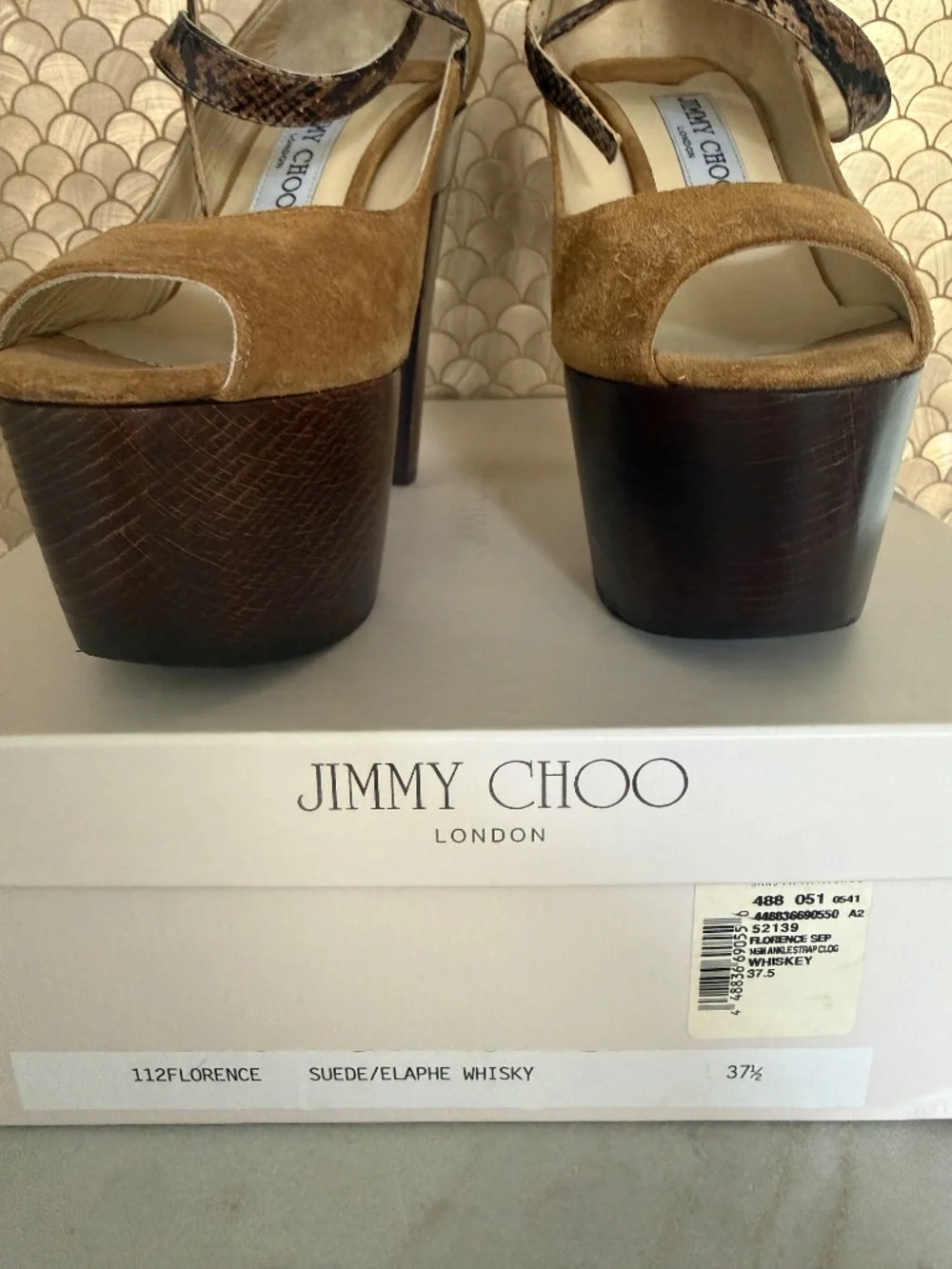 Jimmy Choo Florence Suede Whiskey